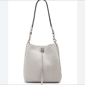 Rebecca Minkoff light gray leather bag